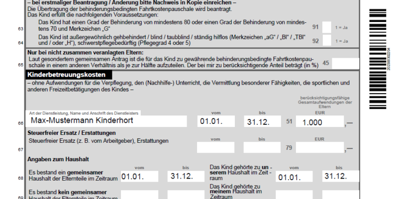 Kinderbetreuung von der Steuer absetzen: so geht’s